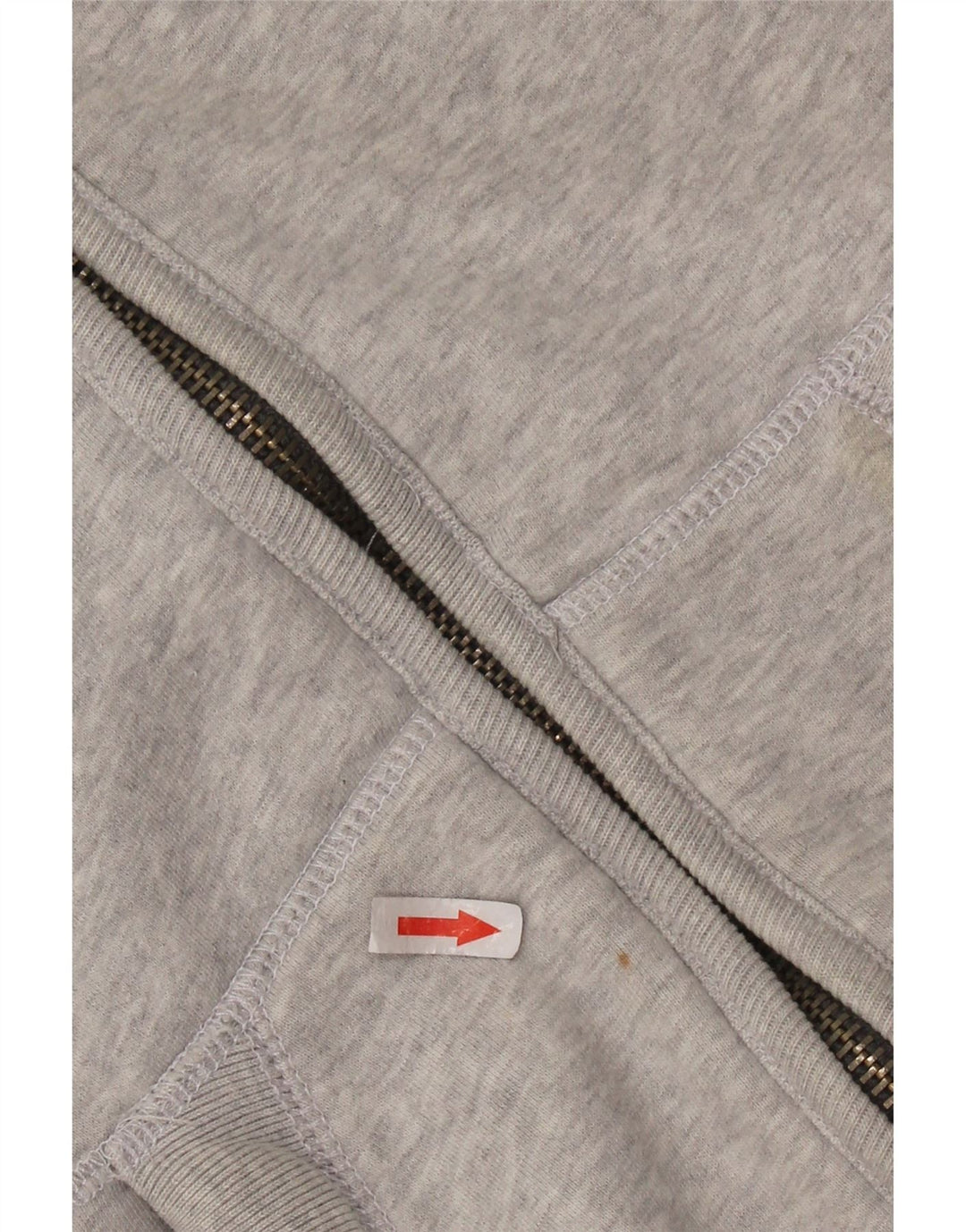 SUPERDRY Pull à capuche zippé graphique pour hommes, petit coton gris