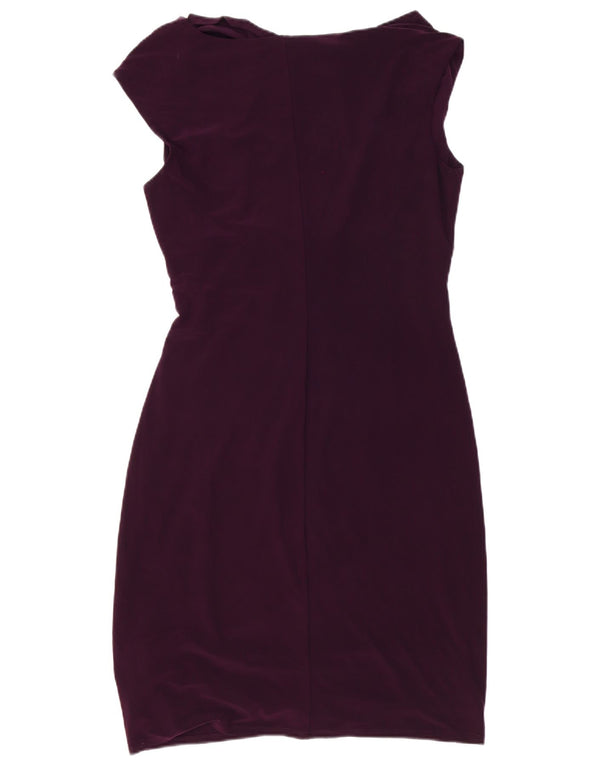 Ralph Lauren Robe moulante pour femme US 14 XL Violet Polyester