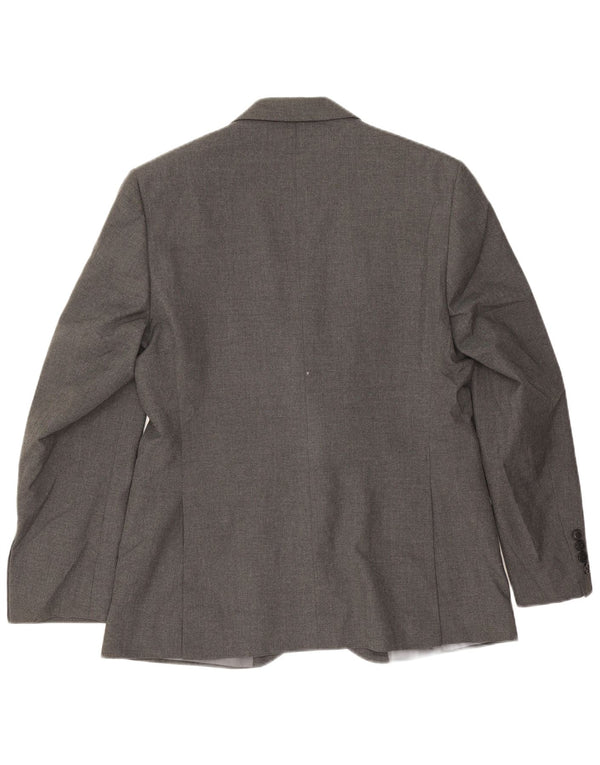 Marks & Spencer Veste blazer coupe régulière à 2 boutons pour homme UK 38 Gris moyen