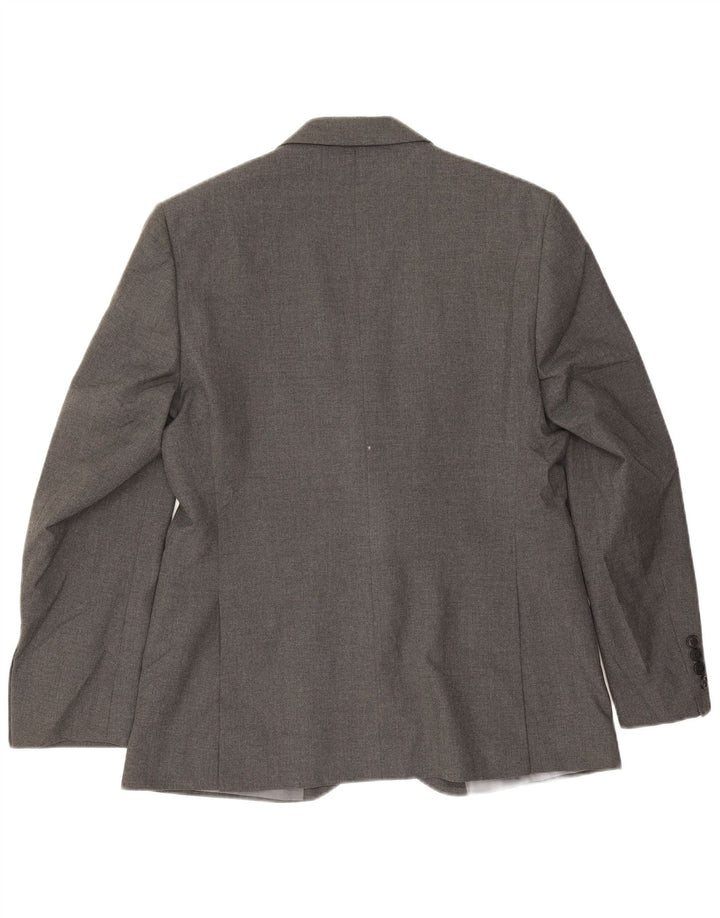 Marks & Spencer Veste blazer coupe régulière à 2 boutons pour homme UK 38 Gris moyen
