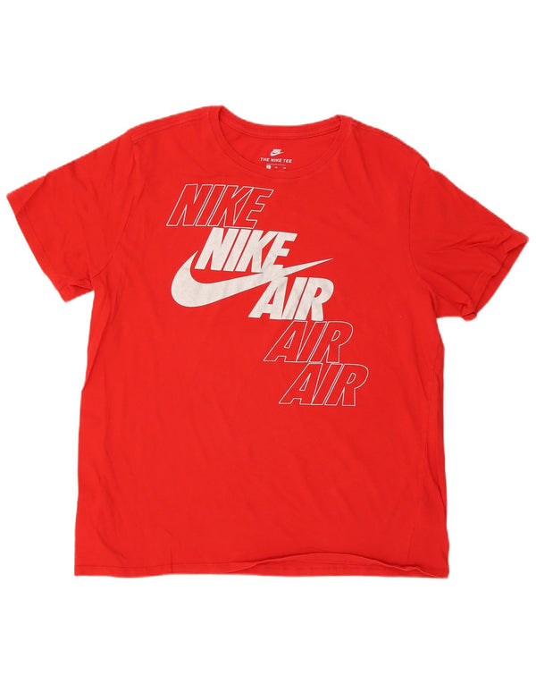 Nike T-shirt graphique pour homme XL Rouge Coton