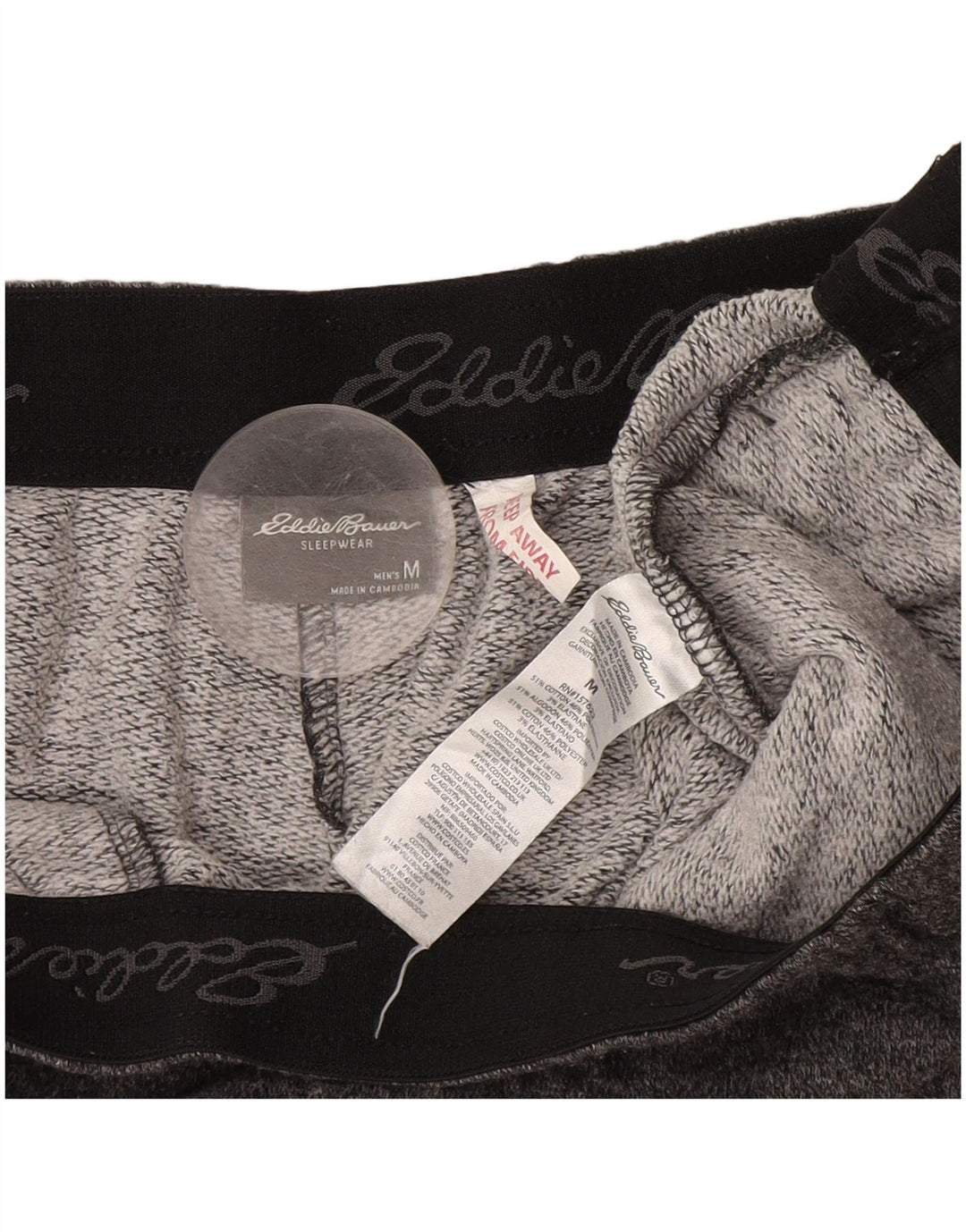 Eddie Bauer Pantalon De Survêtement Homme Gris Moyen Coton