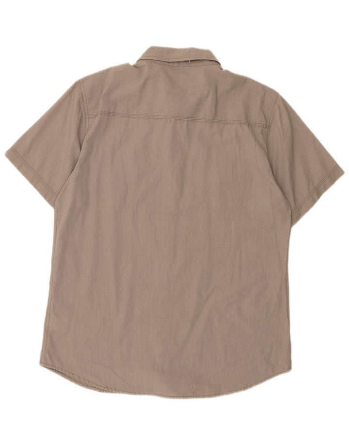 Levi's Chemise à Manches Courtes Homme Coupe Standard Large Gris Coton