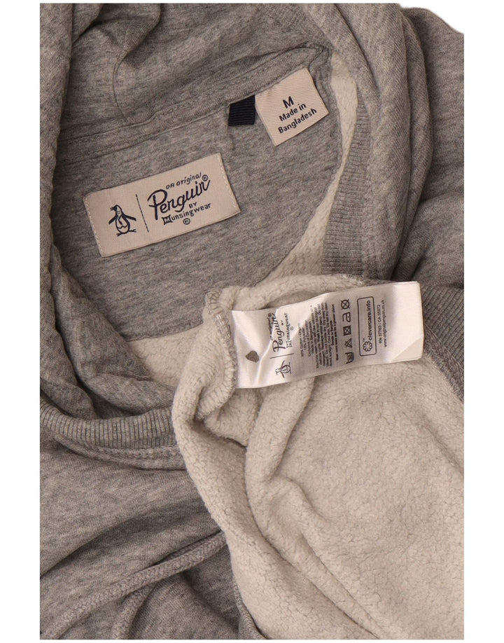 Penguin Pull à Capuche Homme Gris Moyen Coton