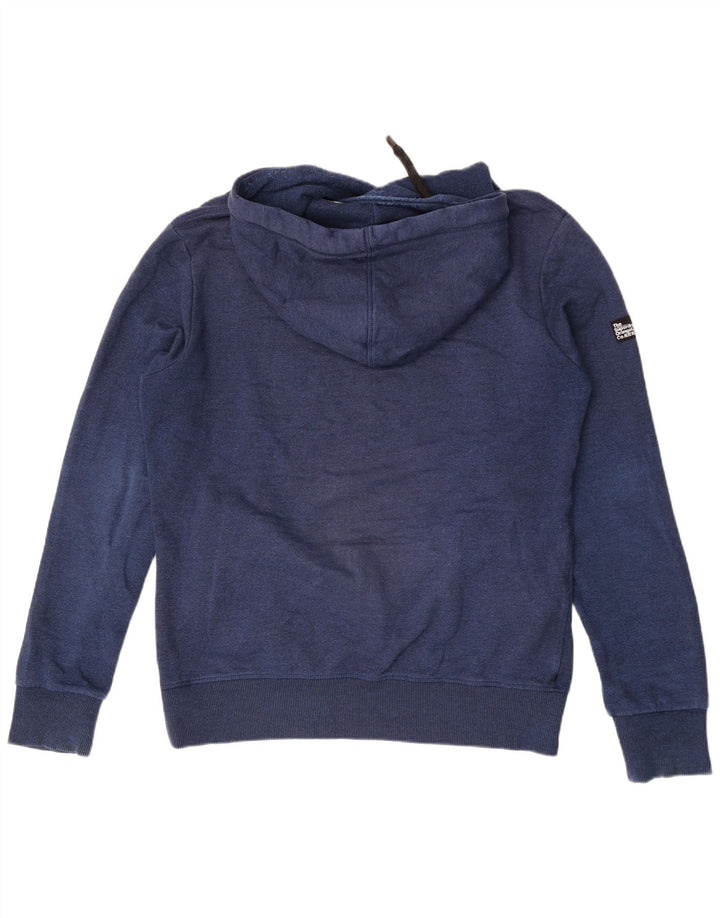 Superdry Pull à capuche XL Bleu Coton Homme