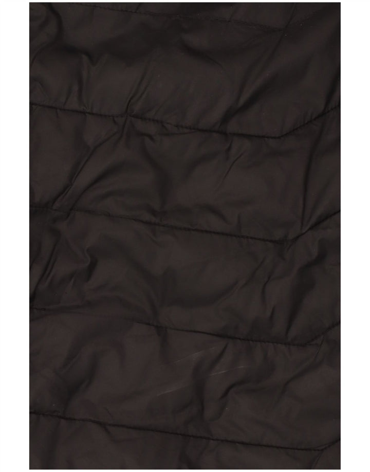 ZARA Veste matelassée à capuche pour homme UK 36 Small Noir