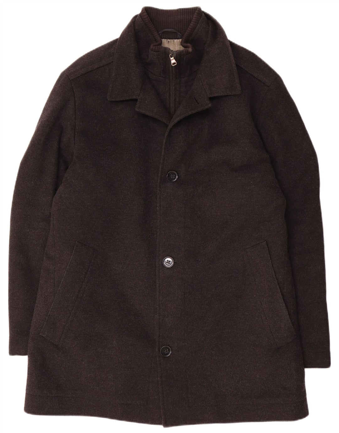 Hugo Boss Pardessus homme EU 52 XL laine grise