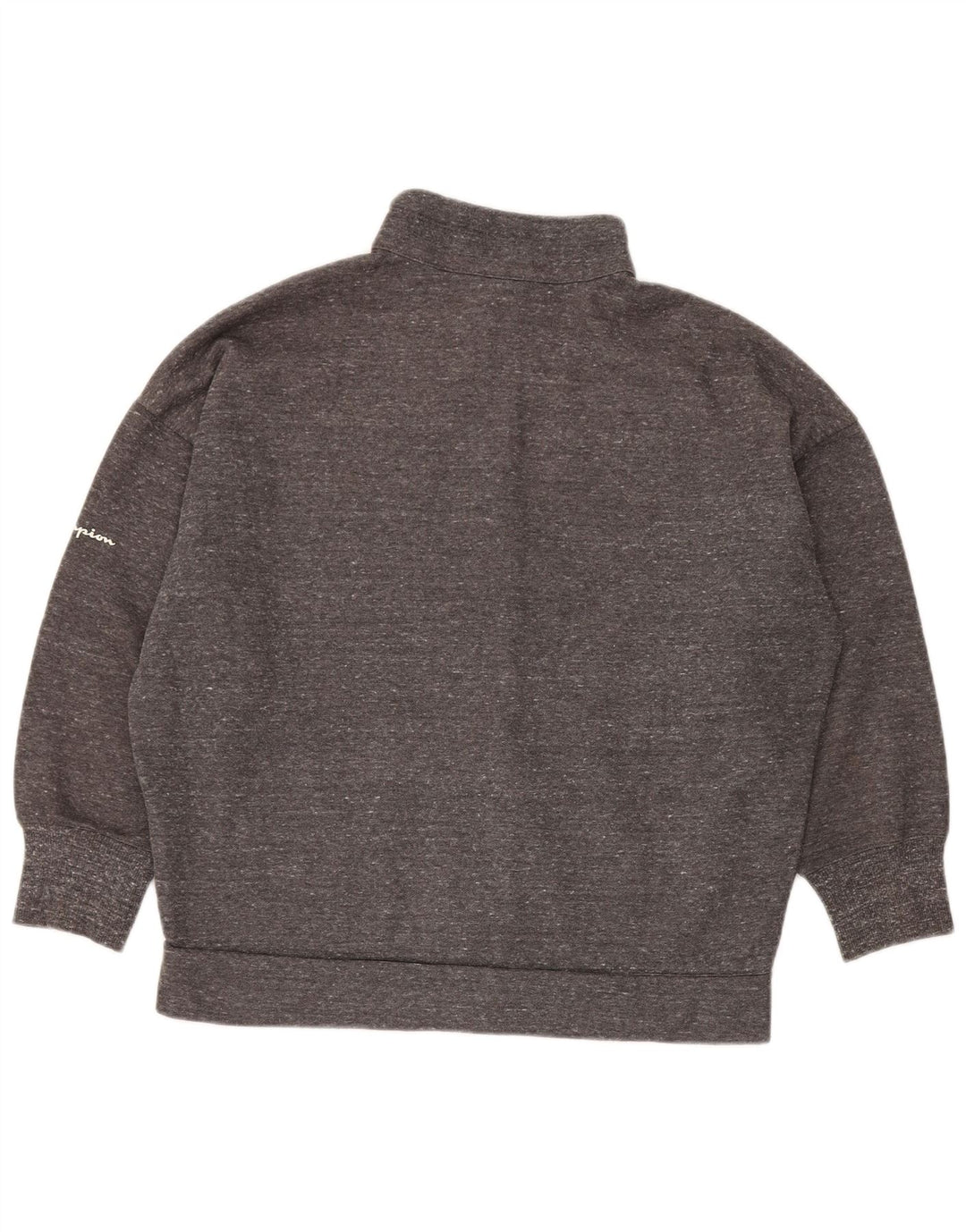 Champion Veste de survêtement surdimensionnée pour femme UK 14 Gris moyen moucheté