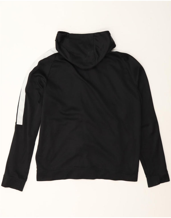 Nike Pull à capuche zippé pour homme en coton color block Noir Taille L