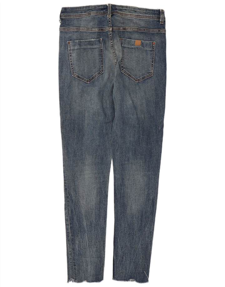 Zara Jean skinny effet vieilli pour femme EU 40 Medium W30 L28 Bleu