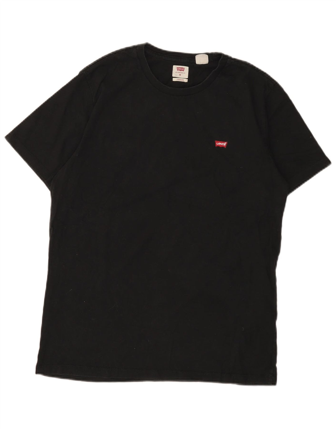LEVI'S T-Shirt Coupe Standard Homme Noir Moyen Coton