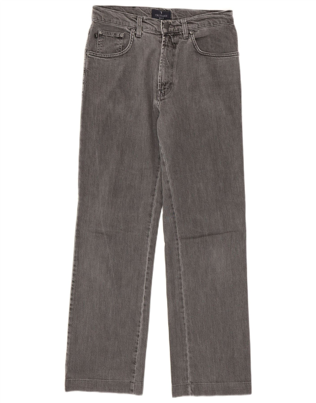Trussardi Jean Droit W30 L30 Gris Coton Homme