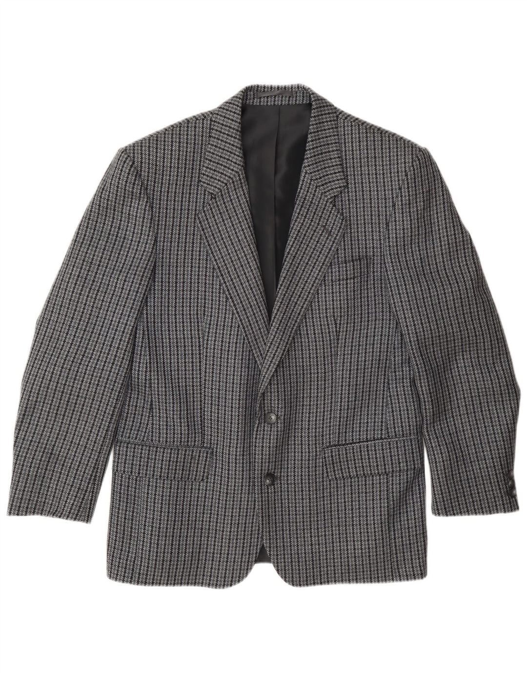 Kilmaine Veste blazer à 2 boutons pour homme UK 38 en laine pied-de-poule gris moyen