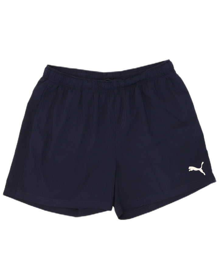 Puma Short de sport pour homme 2XL Bleu marine