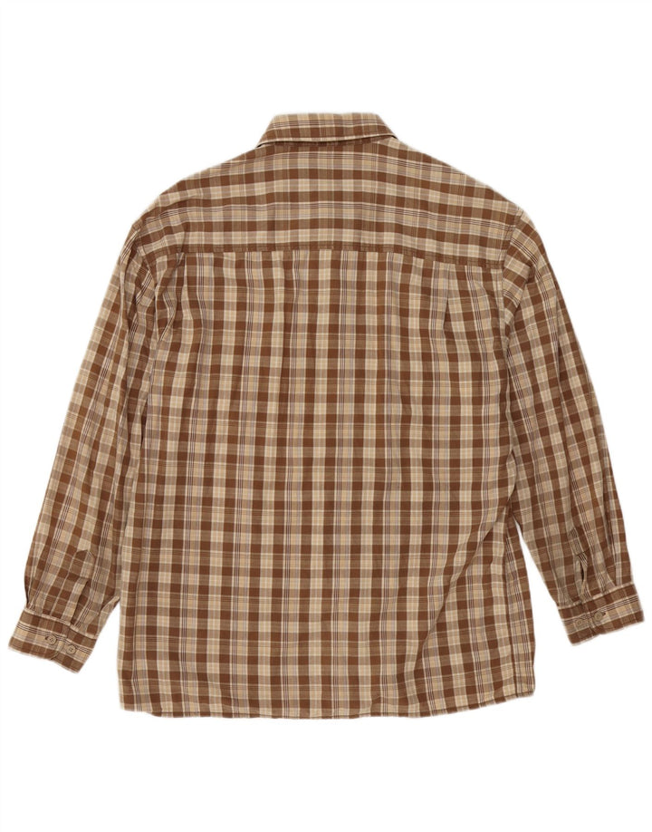 Wrangler Chemise Homme Grand Carreau Marron Coton