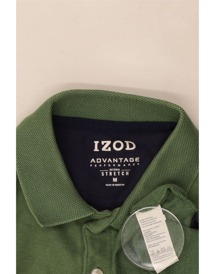 IZOD Polo Homme Vert Moyen Colourblock Coton