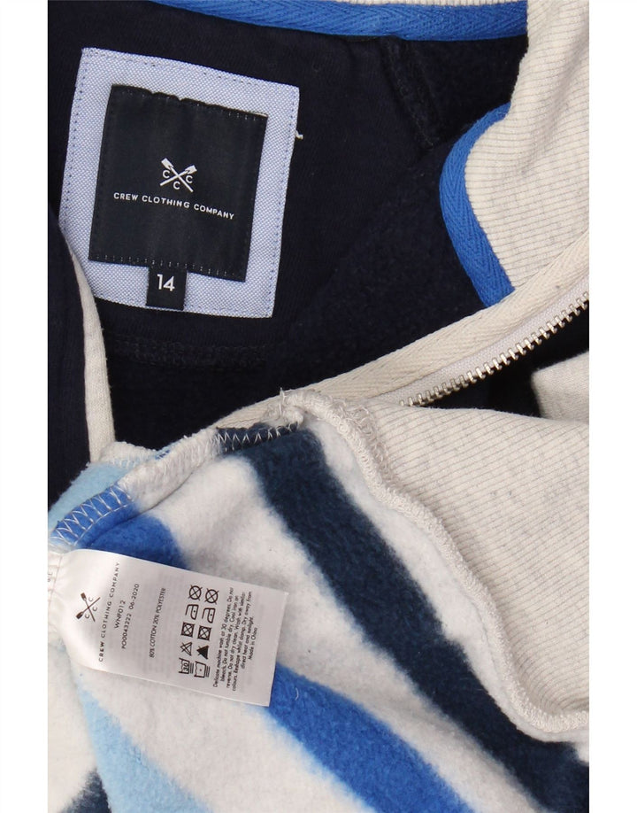 CREW CLOTHING Sweat-shirt pour femme UK 14 Grand rayé multicolore
