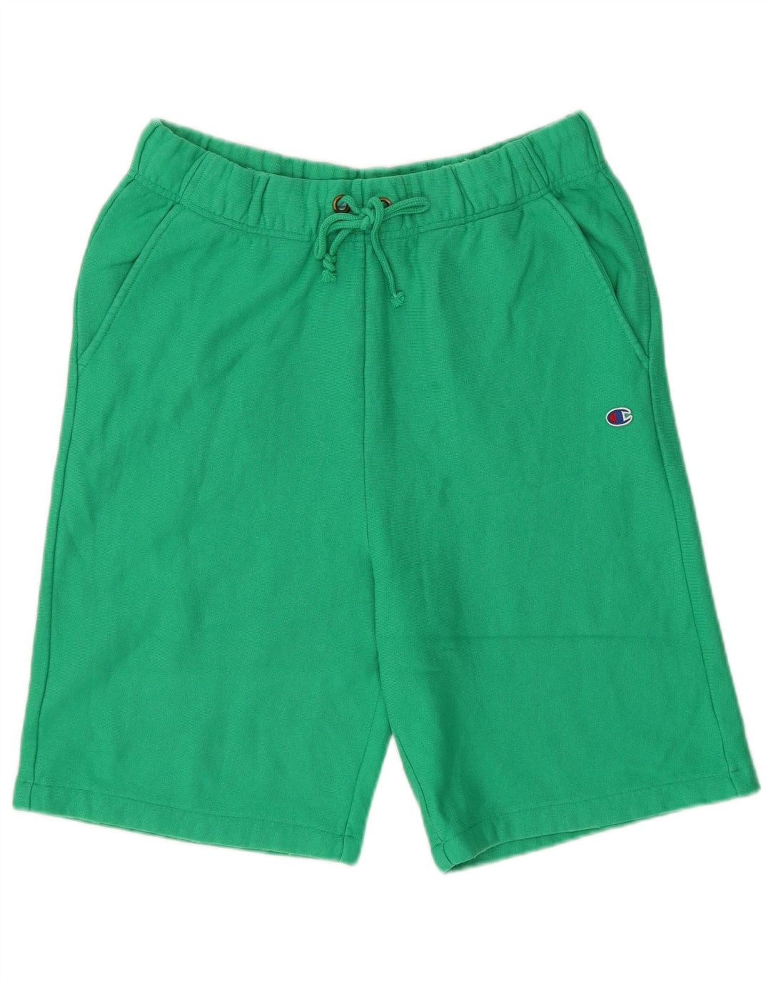 Champion Short de Sport Homme Vert Moyen Coton
