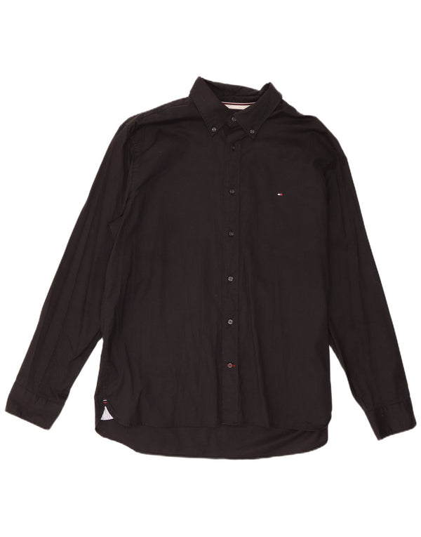 Tommy Hilfiger Chemise Regular Fit XL Noir Coton