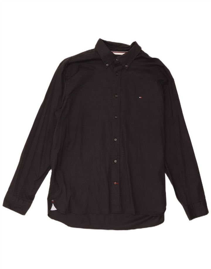 Tommy Hilfiger Chemise Regular Fit XL Noir Coton