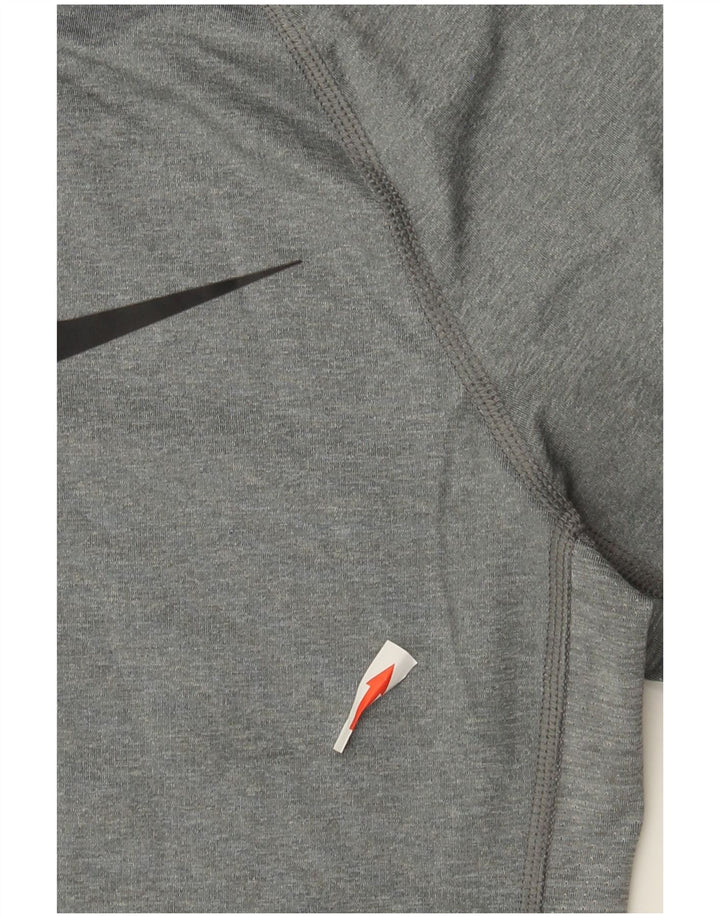 Nike Haut Dri Fit à manches longues pour homme Gris moyen Polyester