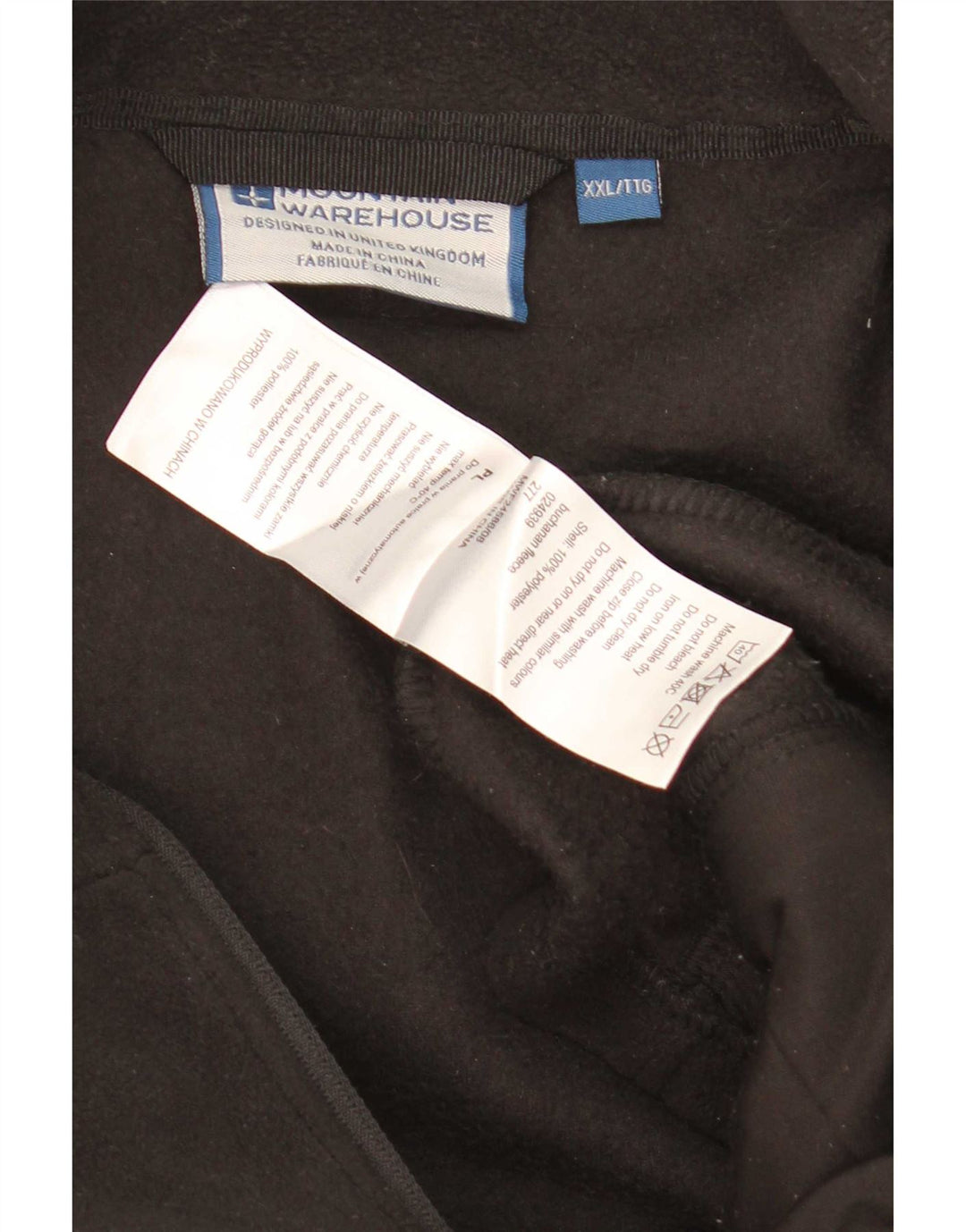 Mountain Warehouse Veste polaire pour homme UK 44 2XL Noir Polyester