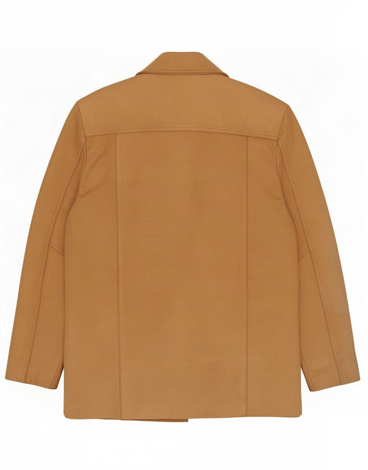 veste en cuir homme vintage UK 40 Grand Beige