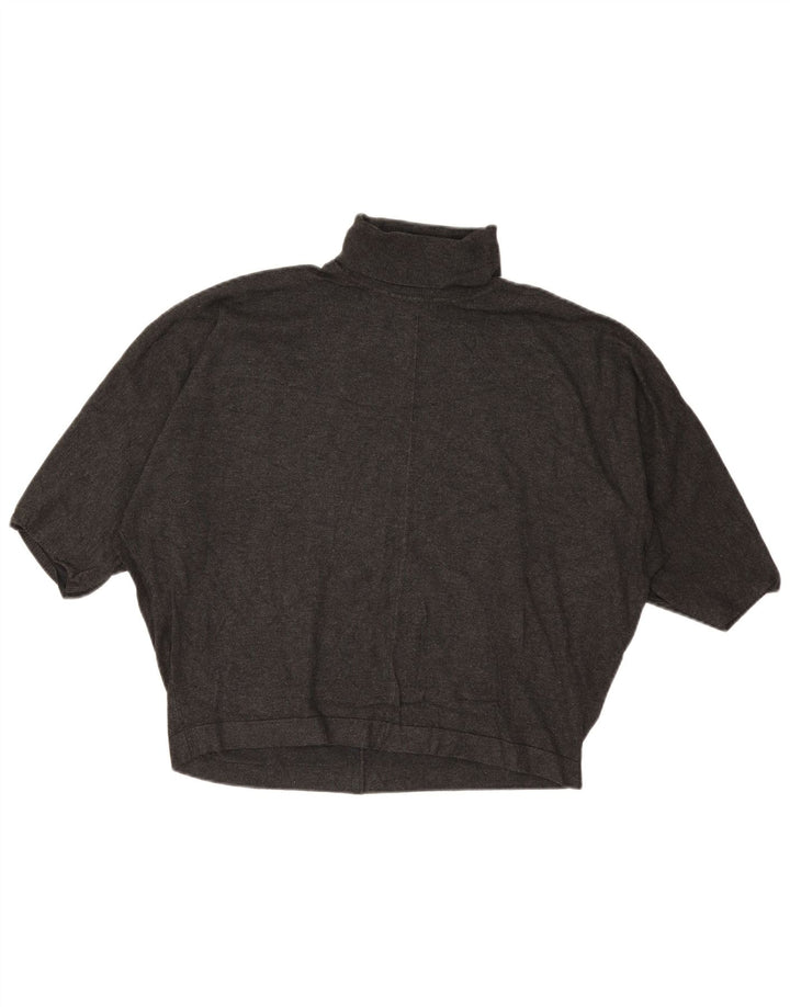 Phase Eight Pull court à col roulé pour femme UK 14 Large Gris