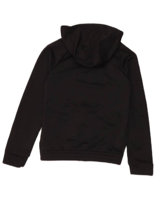 Adidas Pull à capuche zippé graphique pour garçon 9-10 ans Noir Polyester