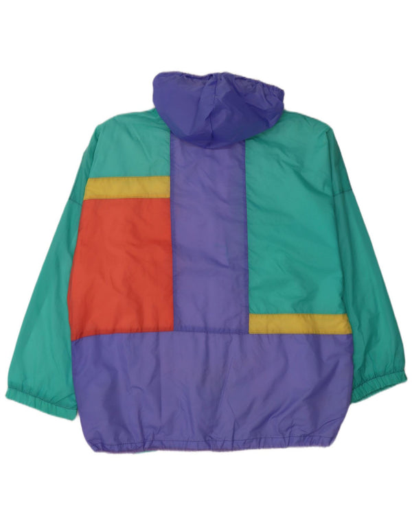 Shamp Veste coupe-vent à capuche pour homme EU 46 Small Multicolore Colourblock