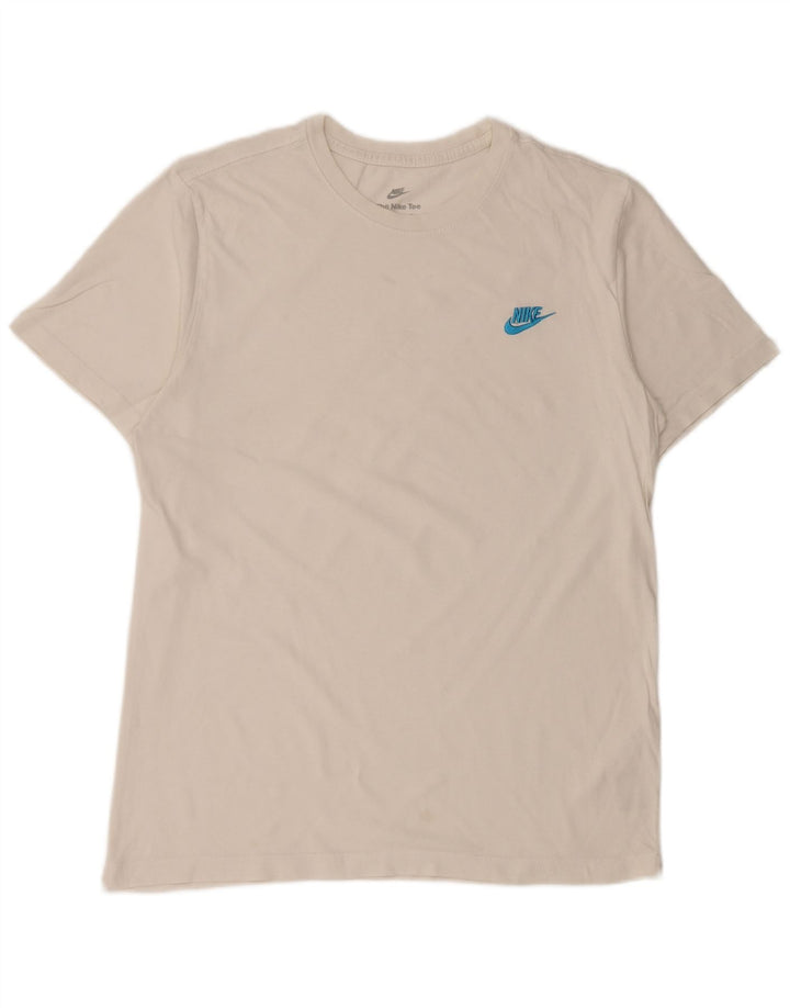 Nike T-Shirt Homme Blanc Moyen Coton