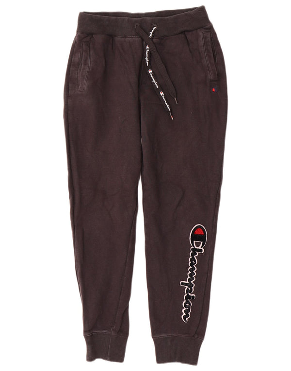 Champion Pantalon de Survêtement Graphique Homme Joggers Petit Coton Noir
