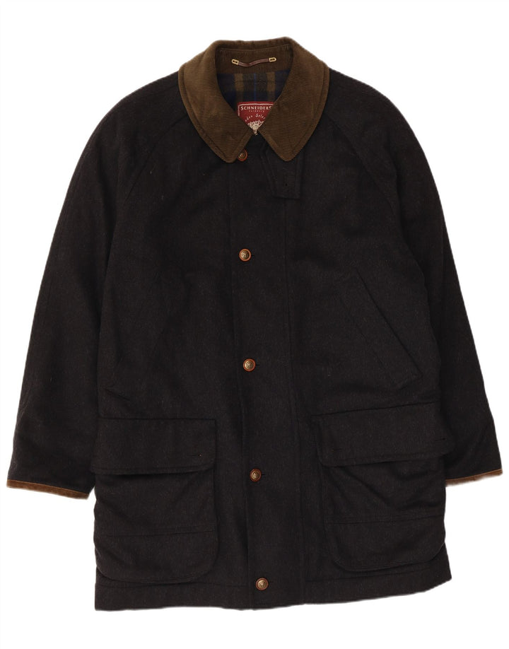 Schneiders Pardessus Homme EU 48 Medium Bleu Marine Polyamide