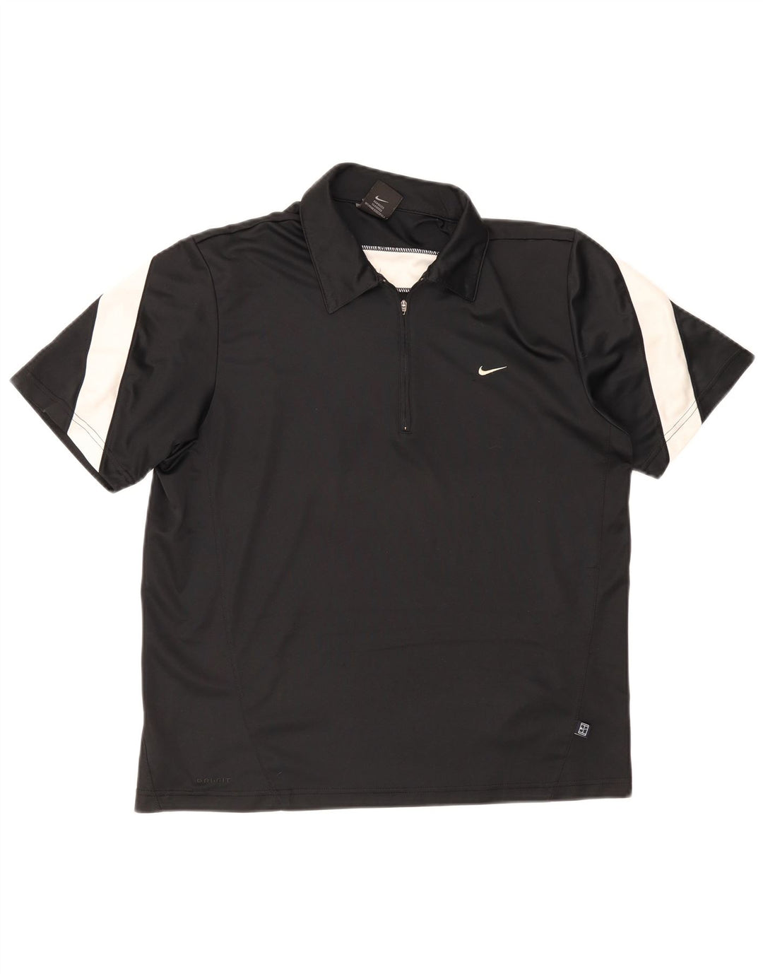 Nike Polo Homme UK 39/41 Medium Noir Colourblock