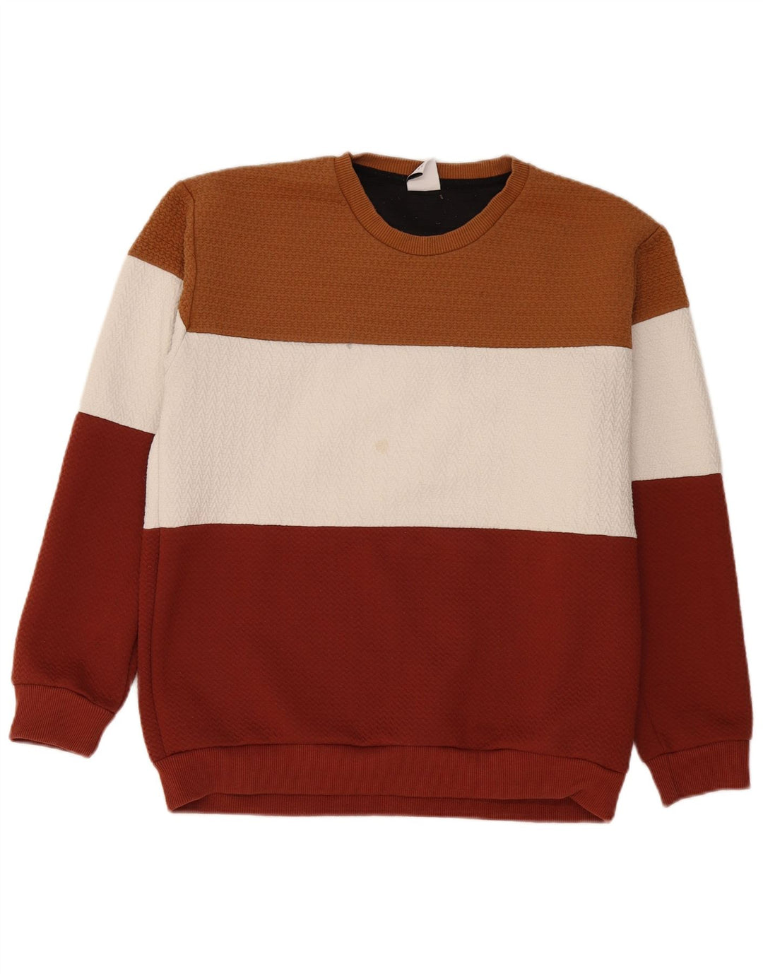 Zara Homme Sweatshirt Jumper XL Multicolore Colourblock Polyester