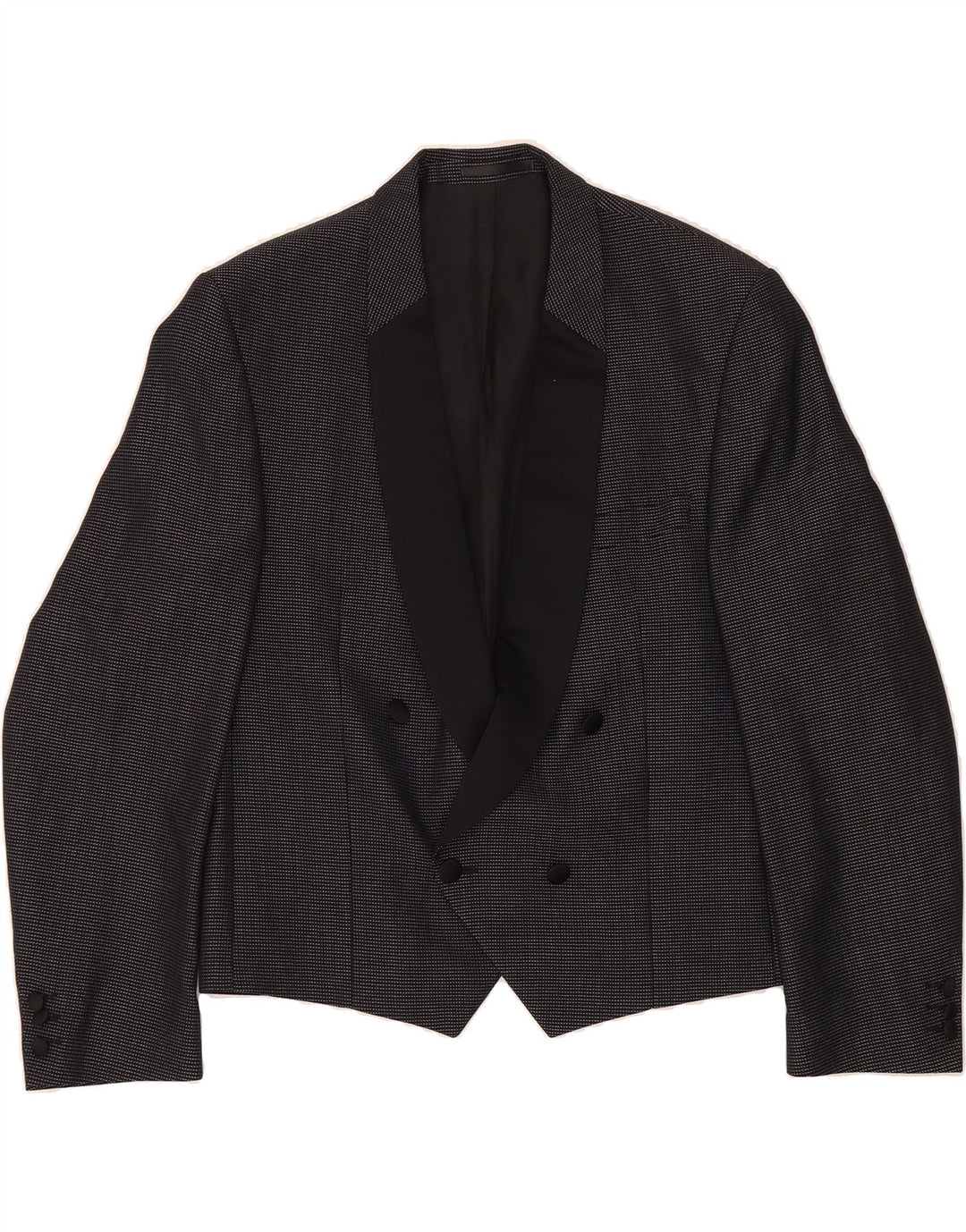 FERKINGHOFF Mens Double Breasted Blazer Jacket EU 50 Large Navy Blue Wool Vintage Ferkinghoff and Second-Hand Ferkinghoff from Messina Hembry 