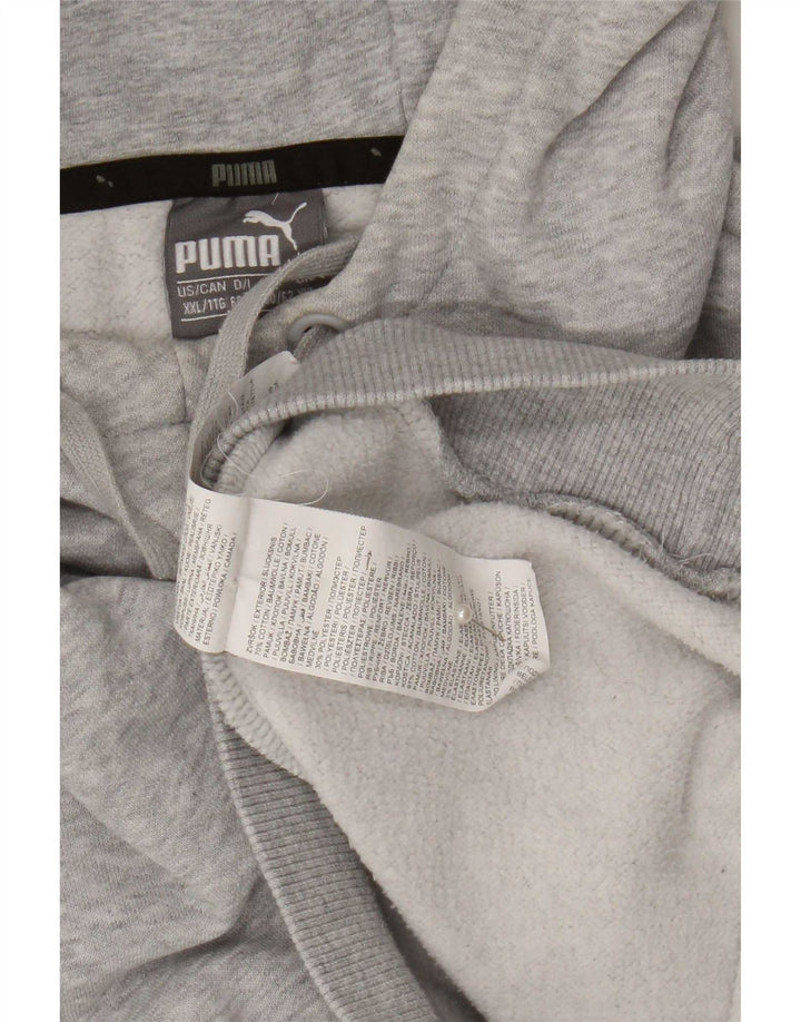 Puma Pull à capuche pour homme 2XL Gris Coton
