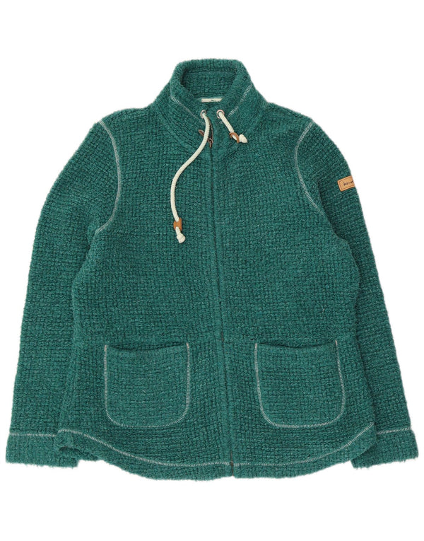 Weird Fish Veste de survêtement pour femme UK 16 Large Vert Acrylique
