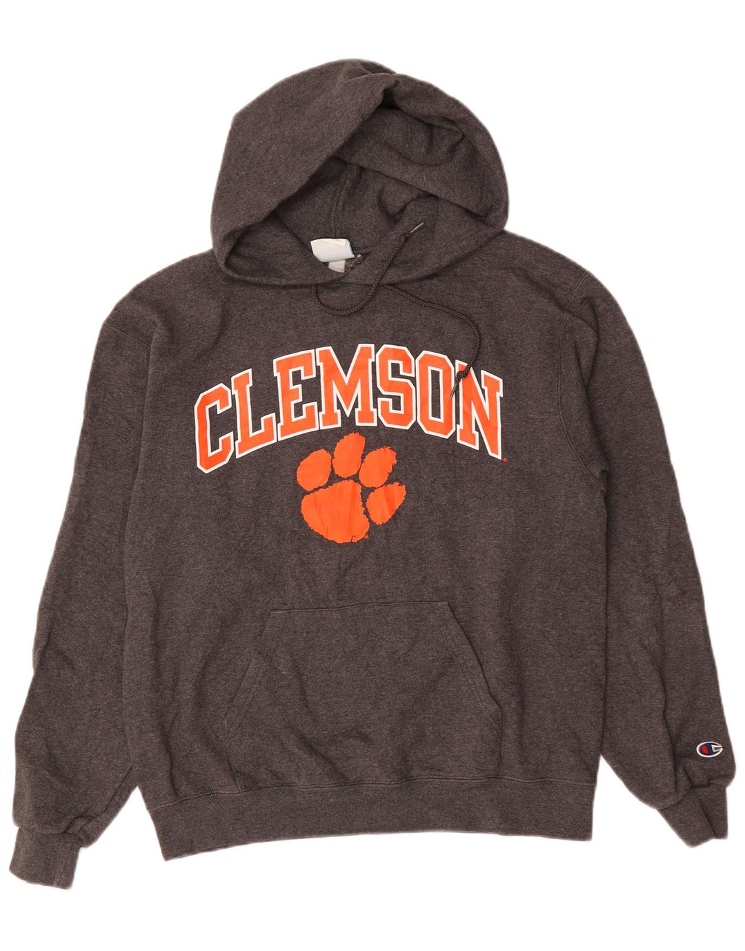 Champion Pull à Capuche Clemson Graphic Homme Gris Moyen Coton