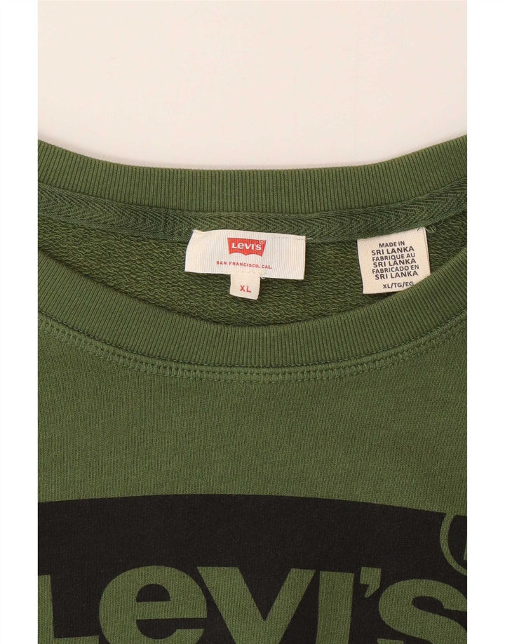 Levi's Sweat-Shirt Graphique Femme UK 18 XL Vert