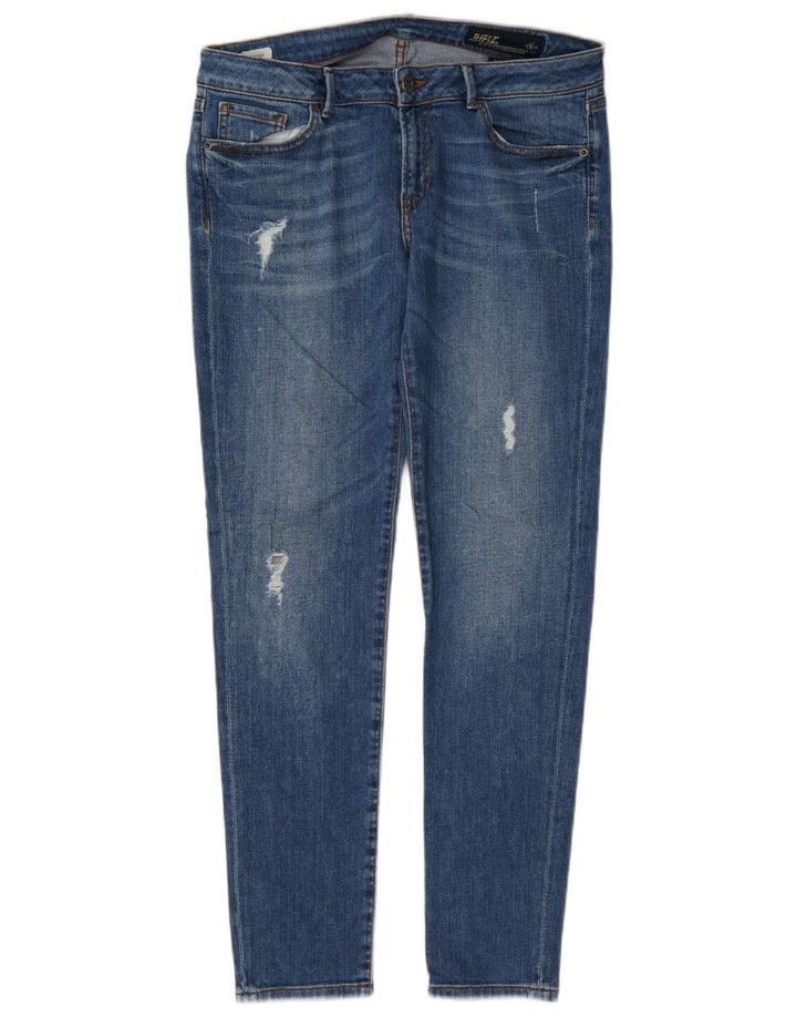 Rifle Jean skinny effet vieilli pour femme W31 L29 Bleu