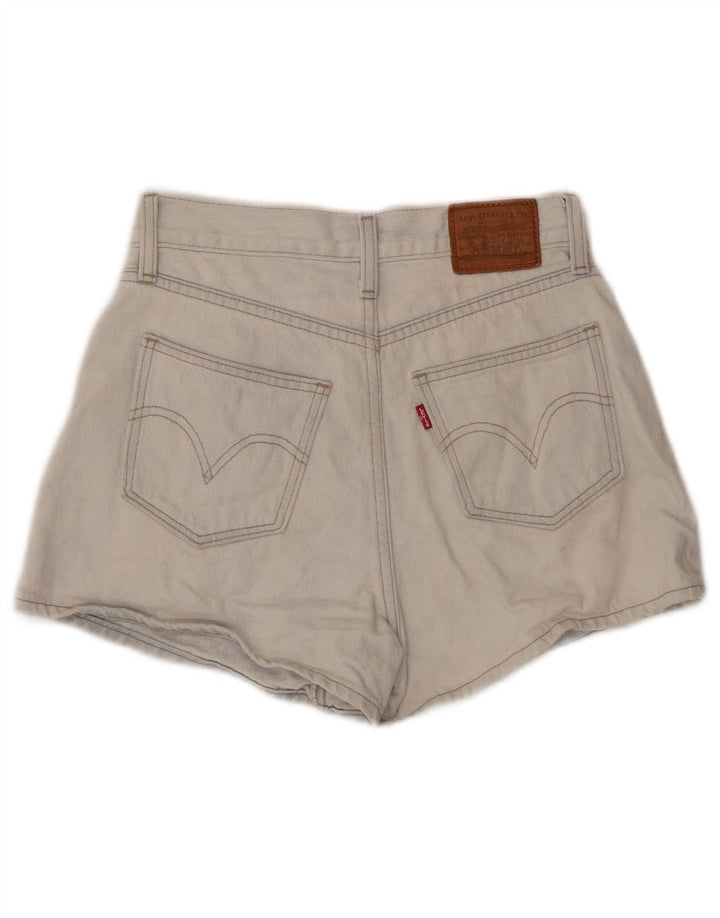 LEVI'S Short en Jean Taille Haute Femme W25 XS Bleu Coton