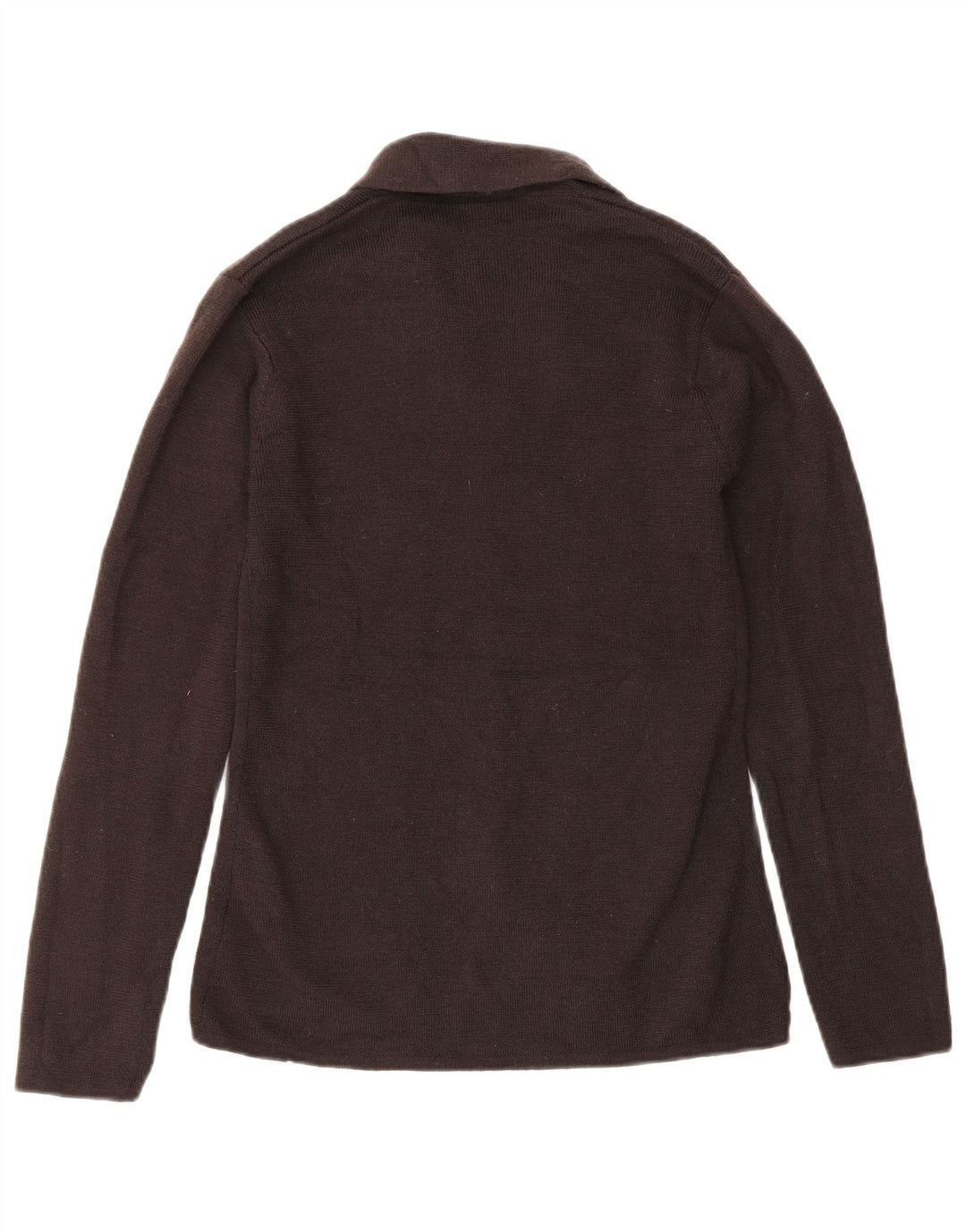 HOBBS Pull Cardigan Femme UK 8 Petit Marron Laine Mérinos