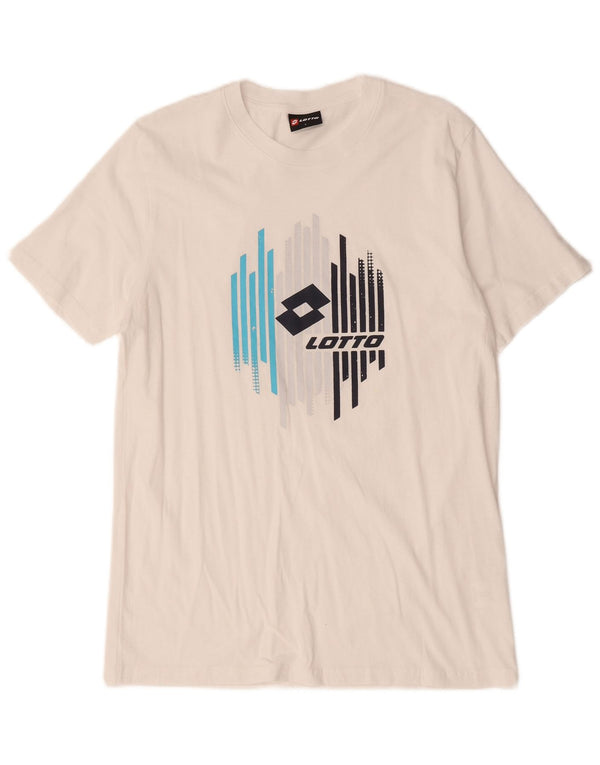 Lotto T-Shirt Graphique Homme Grand Blanc Coton