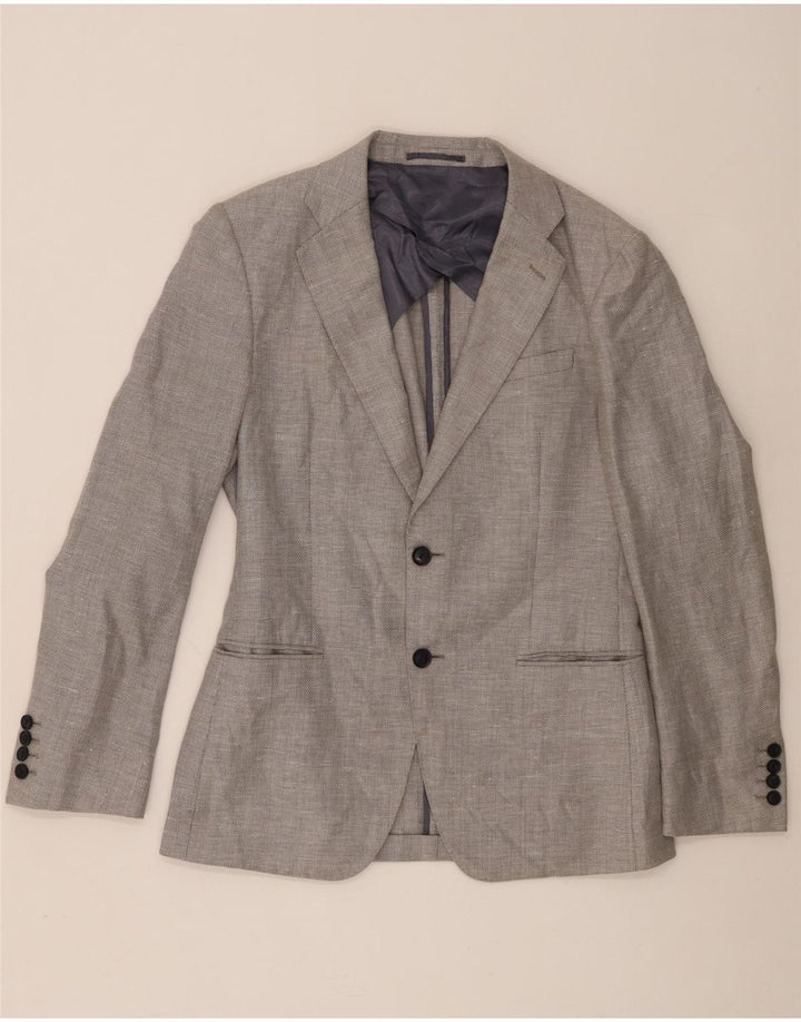 Reiss Veste Blazer 2 Boutons Homme UK 38 Laine Gris Moyen
