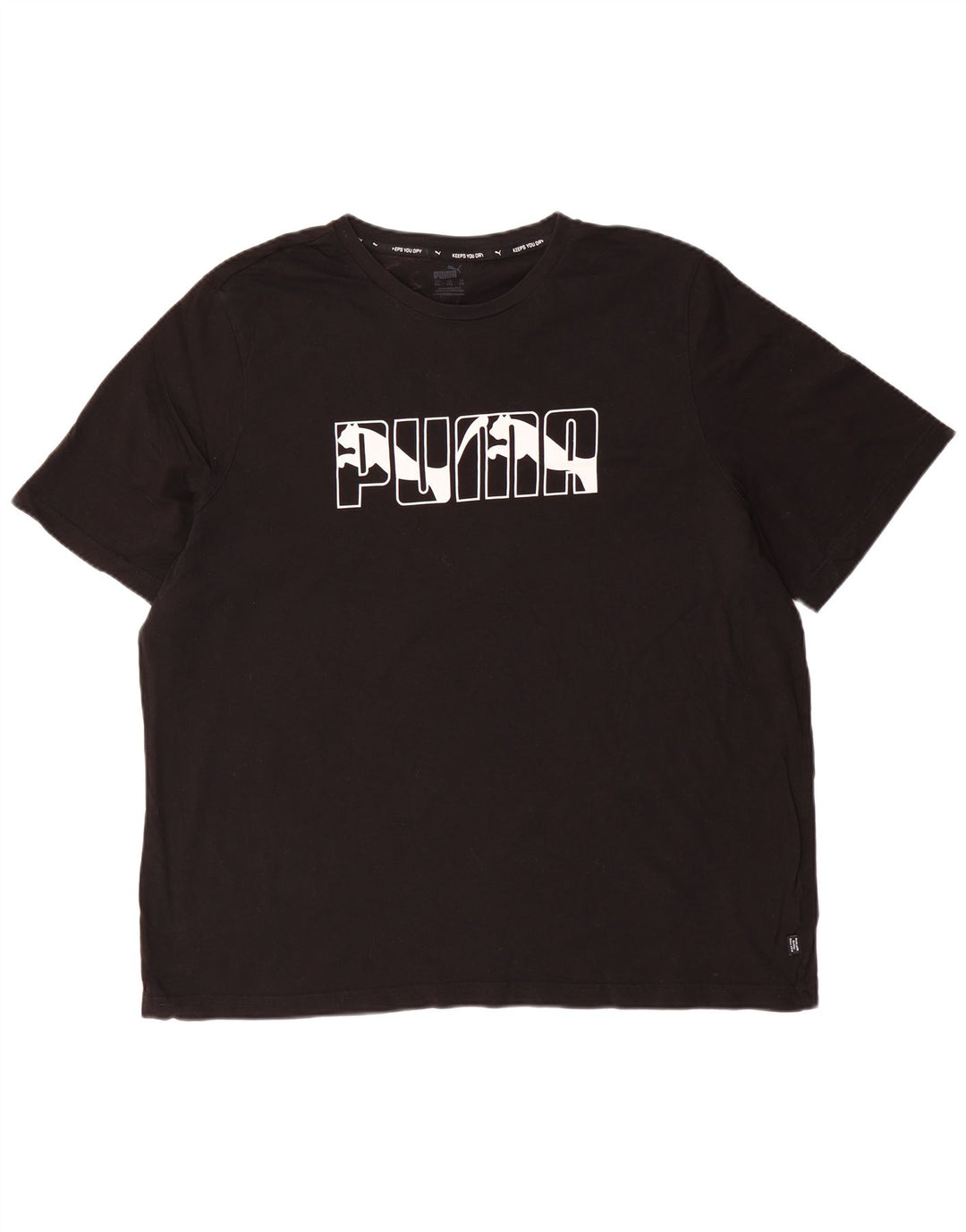 PUMA T-shirt graphique pour hommes 2XL Noir Coton