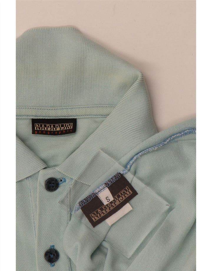 NAPAPIJRI Polo Geographic Homme Petit Bleu Colorblock Coton