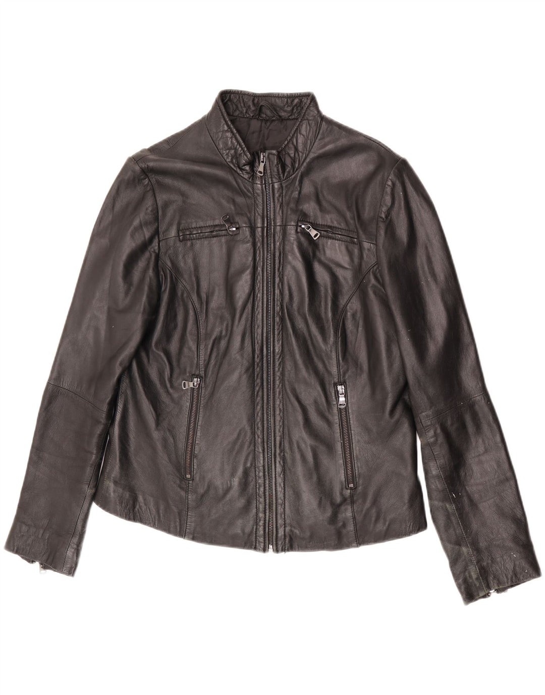 Conbipel Veste en Cuir Courte Femme IT 48 XL Cuir Noir