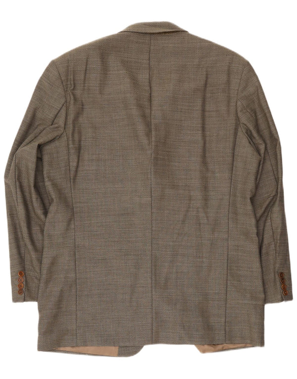 Hugo Boss Veste blazer à 3 boutons pour homme EU 54 2XL Gris laine vierge