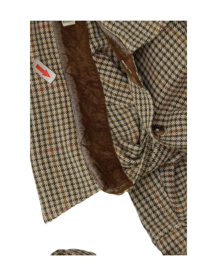 Orvis Chemise en flanelle pour homme en coton pied-de-poule vert moyen